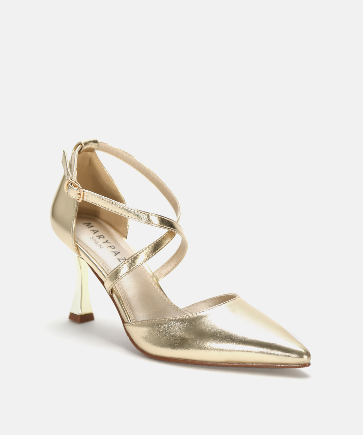 Zapato tac&oacute;n tiras cruzadas  image number null